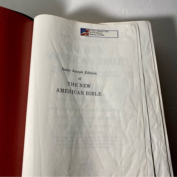 Vintage Saint Joseph Edition Of The New American Bible 1992 Catholic Book Pub - Picture 10 of 12